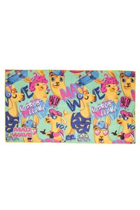 Полотенце из микрофибры Mad Wave Microfiber Towel Llama M0761 03 2 16W зеленый