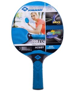 Ракетка для настольного тенниса Donic Alltec Hobby, всепогодная, синий\черный