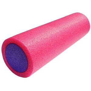 Ролик для йоги Sportex полнотелый 2-х цветный 30х15см PEF30-1 фиолетово\розовый (B34489)