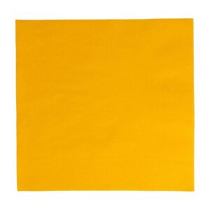 Салфетка бумажная двухслойная желтая, 40х40 см, 100 шт Garcia De Pou | 167.90