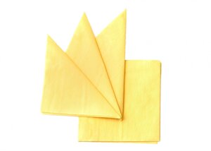 Салфетки бумажные Resto 330х330мм желтые (300шт)
