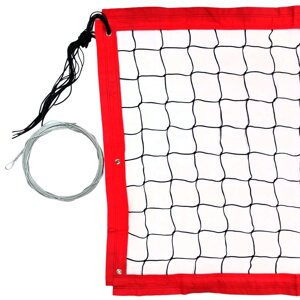 Сетка для пляжного волейбола 8,5х1м, нить 3,5мм ПП, яч. 10см FS-PV-15 черный