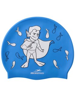 Шапочка для плавания 25DEGREES Floater Blue, силикон, детский