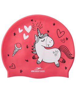 Шапочка для плавания 25DEGREES Pony Pink, силикон, детский