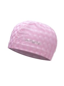 Шапочка для плавания Atemi тканевая с ПУ покрытием, 3D PU 130 розовый