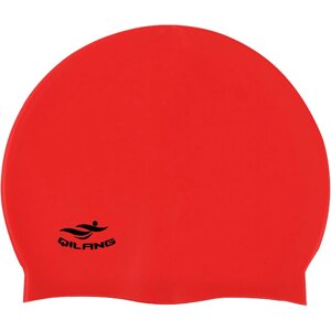 Шапочка для плавания силиконовая взрослая (красная) Sportex E41563