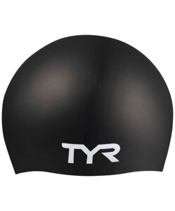 Шапочка для плавания TYR Long Hair Wrinkle-Free Silicone Cap LCSL\001 черный