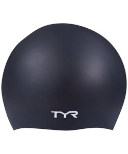 Шапочка для плавания TYR Wrinkle Free Silicone Cap LCS\001 черный