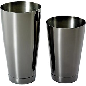 Шейкер американский, стаканы 0,82л и 0,53л олово/черная сталь Mercer Culinary M37009BK