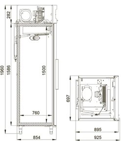 Шкаф холодильный Polair CM107‑S (ШХ‑0,7)