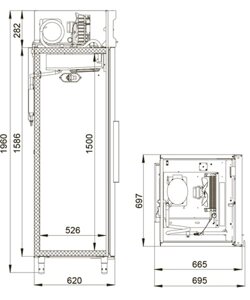 Шкаф холодильный Polair CV105‑G