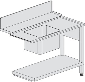Стол к посудомоечной машине DIHR T50DX