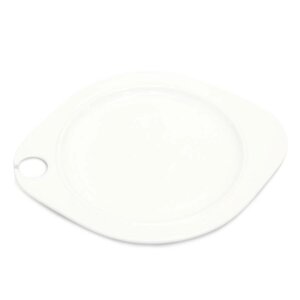 Тарелка 27,5х22,5см овальная фуршетная с выемкой белая фарфор P. L. Proff Cuisine | NEW-ART43