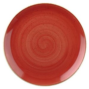 Тарелка Churchill SBRSEV101 | Stonecast, цвет Berry Red SBRSEV101