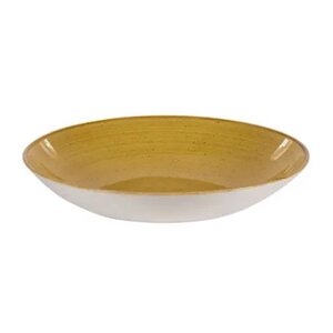 Тарелка глубокая 24,8см 1,13л без борта Churchill Stonecast цвет Mustard Seed Yellow SMSSEVB91