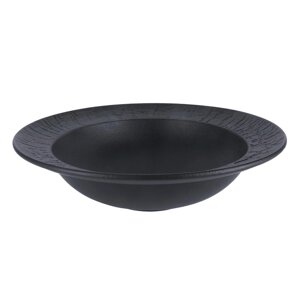 Тарелка глубокая 900мл d 27см h7,5см для пасты, для супа Black Raw Wood P. L. Proff Cuisine | 80126