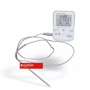 Термометр кухонный Pujadas 981.500 с щупом и таймером до +200°C