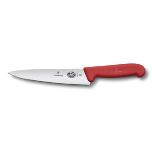 Универсальный нож Fibrox 25см ручка фиброкс красная Victorinox | 5.2001.25