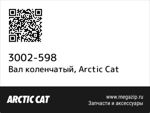 Вал коленчатый Arctic Cat 3002-598