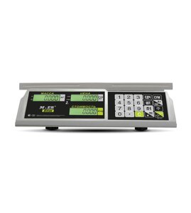 Весы торговые настольные M-ER 326 AC-15.2 "Slim" LCD Белые