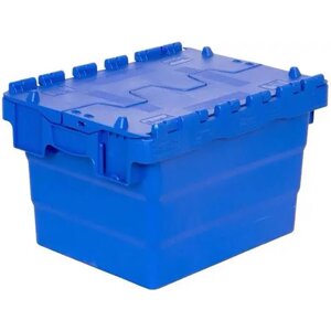 Ящик сплошной с крышкой Sembol Plastik SPKM 4325-1 400х300х250мм п/э синий