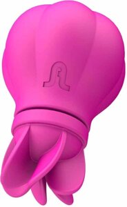 Adrien Lastic Caress - Стимулятор клитора и интимных зон тела с 5-ю заменяемыми насадками, 9.5 см (розовый)