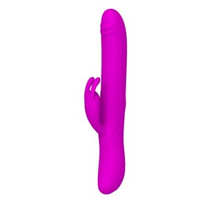 Baile Pretty Love - Вибратор с клиторальным стимулятором, 25 см (фиолетовый)