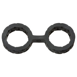 Doc Johnson Japanese Bondage Silicone Handcuffs силиконовые наручники, 5.7 см (чёрный)