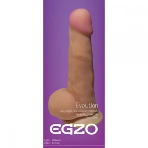 Фаллоимитатор реалистик "EGZO lipstick" L 170 мм D 42 мм киберкожа, арт. DS006