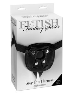 Fetish Fantasy Series Stay-Put Harness - Ремни Harness для страпона с кольцом (черный)