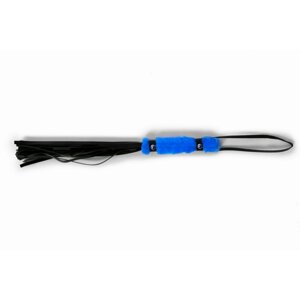 Флогер с синей ручкой, 44 см (черный)