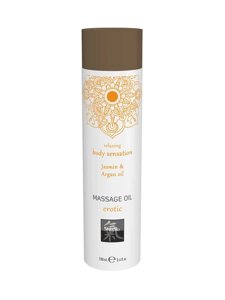 Hot Shiatsu Massage Oil Erotic Jasmine And Argan Oil - Массажное масло с ароматом жасмина и аргановым маслом, 100 мл