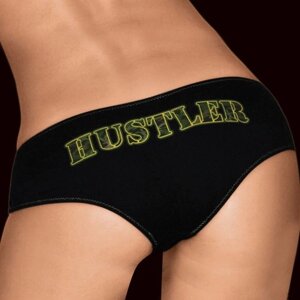 Hustler Lingerie - Женские трусики в милитари стиле, М (чёрный)