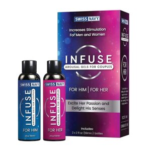 INFUSE Arousal Gels for Couples - Возбуждающие гели для пар, 2 шт 59 мл