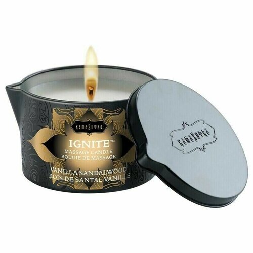 Kamasutra Massage Candle Vanilla Sandalwood - Массажная свеча с ароматом ванильного сандала, 170 г