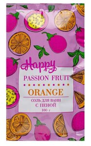 Laboratory Katrin Happy Passion fruit & Orange - Соль для ванн с пеной, 100г (апельсин и маракуйя)