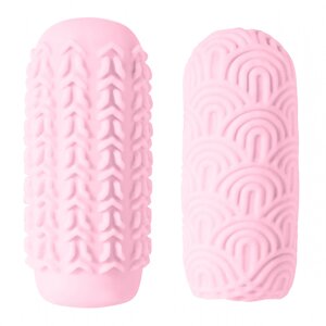 Lola Games Marshmallow Candy Pink - Двухсторонний мастурбатор, 14х5.6 см (розовый)