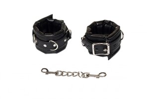 Lola Games Party Hard Masquerade наручники с пряжками, 35 см (чёрный)