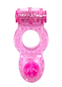 Lola Games Rings! Ringer pin - Эрекционное кольцо с вибрацией, 7 см (розовый)