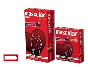 Masculan 1 classic - презервативы, 3 штуки (розовый)