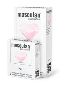 Masculan Pur № 3 - Презервативы, 3 шт