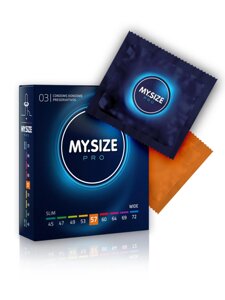 MY. SIZE №3 размер 57 латексные презервативы, 3 шт