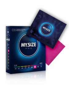 MY. SIZE №3 размер 64 латексные презервативы, 3 шт