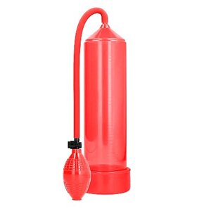 Pumped Classic Penis Pump ручная вакуумная помпа для мужчин с насосом в виде груши, 30х6 см (красный)