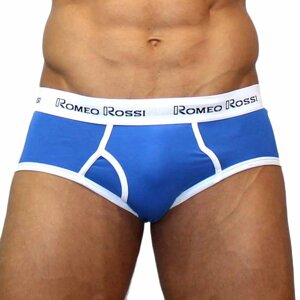 Romeo Rossi - Трусы мужские брифы, XL (голубой)