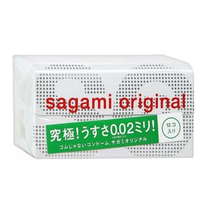 Sagami Original 002 презервативы полиуретановые 12шт. Гель-лубрикант Wettrust 2мл (2шт)