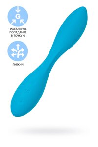 Satisfyer G-Spot Flex 1 - Гибкий вибратор с фиксацией формы, 20х3.2 см (голубой)