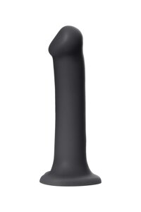 Strap-On-Me Dildo Dual Density Semi-Realistic Bendable Noir XL - Фаллоимитатор, 20х4.5 см (черный)