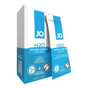 System JO H2O набор саше классических лубрикантов на водной основе, 10 мл*12 штук