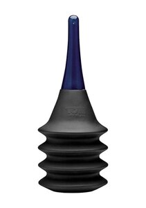 Tom of Finland - Анальный душ с грушей-гармошкой Enema Delivery System, 24х3 см 500 мл (чёрный)